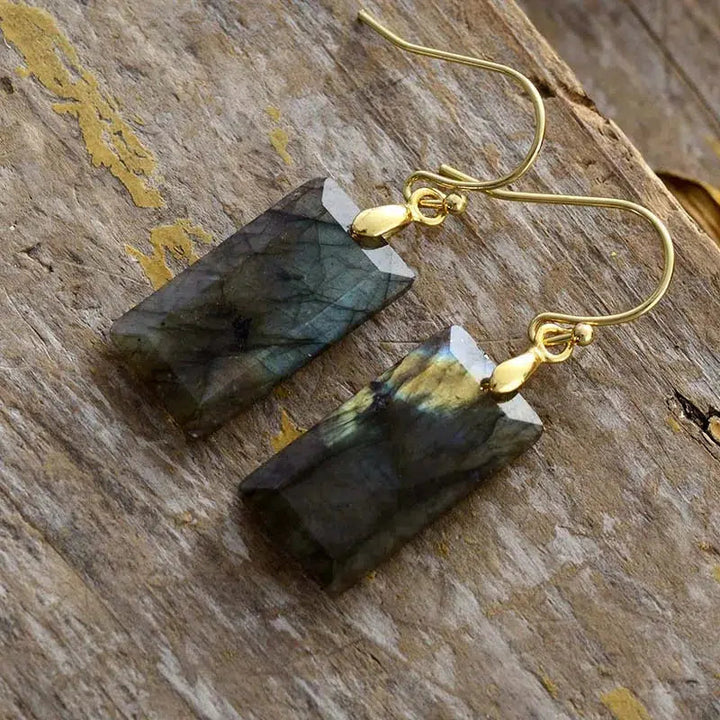 Dangle Drop Crystal Earrings in 3 Materials