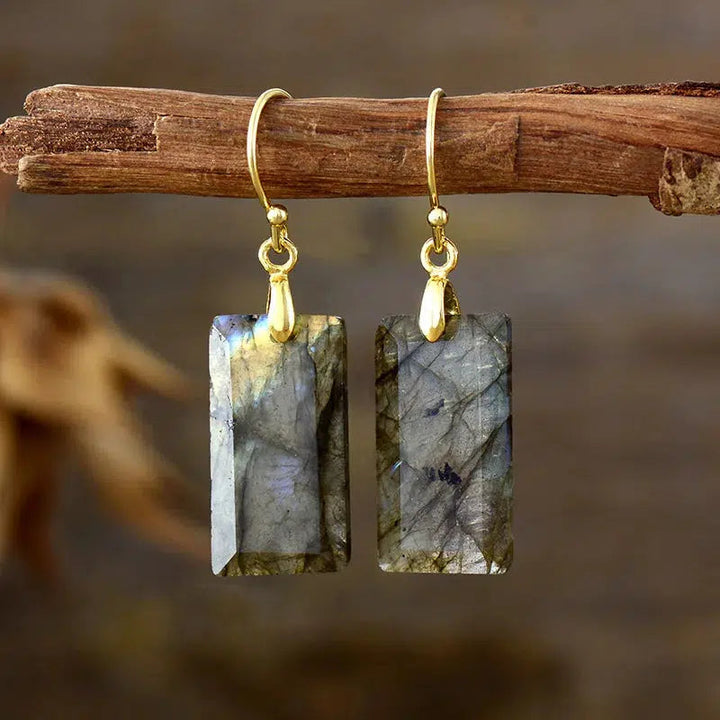 Dangle Drop Crystal Earrings in 3 Materials