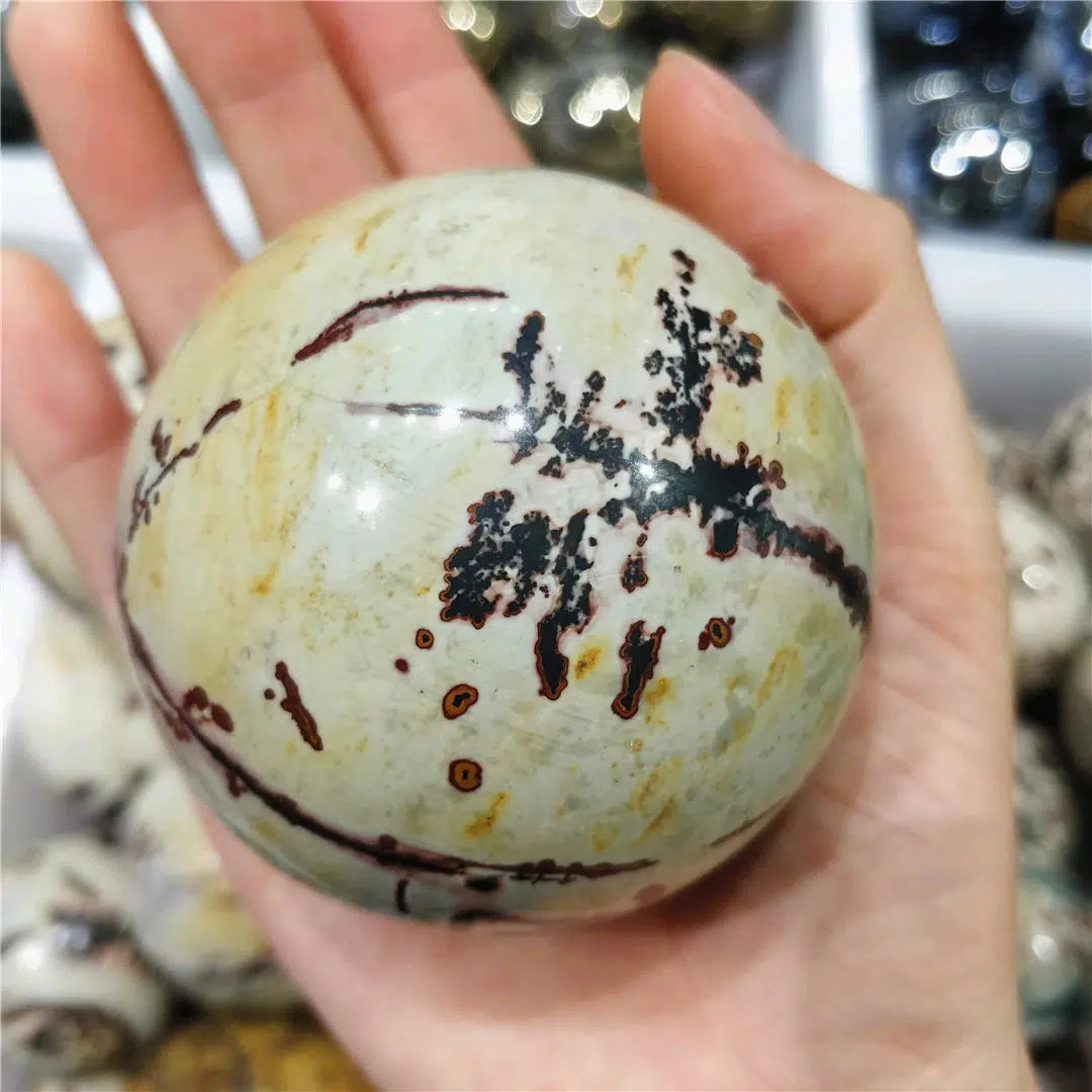 Dendritic Jasper Sphere