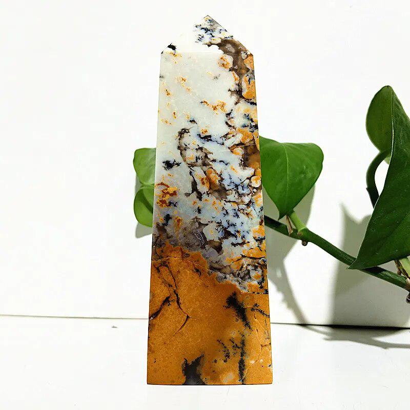 Dendritic Opal Crystal Tower