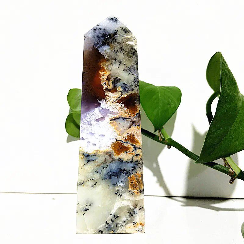 Dendritic Opal Crystal Tower