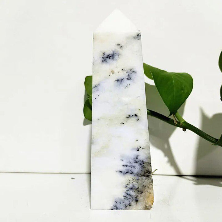 Dendritic Opal Crystal Tower