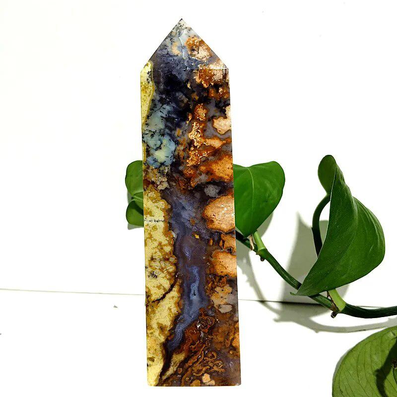 Dendritic Opal Crystal Tower