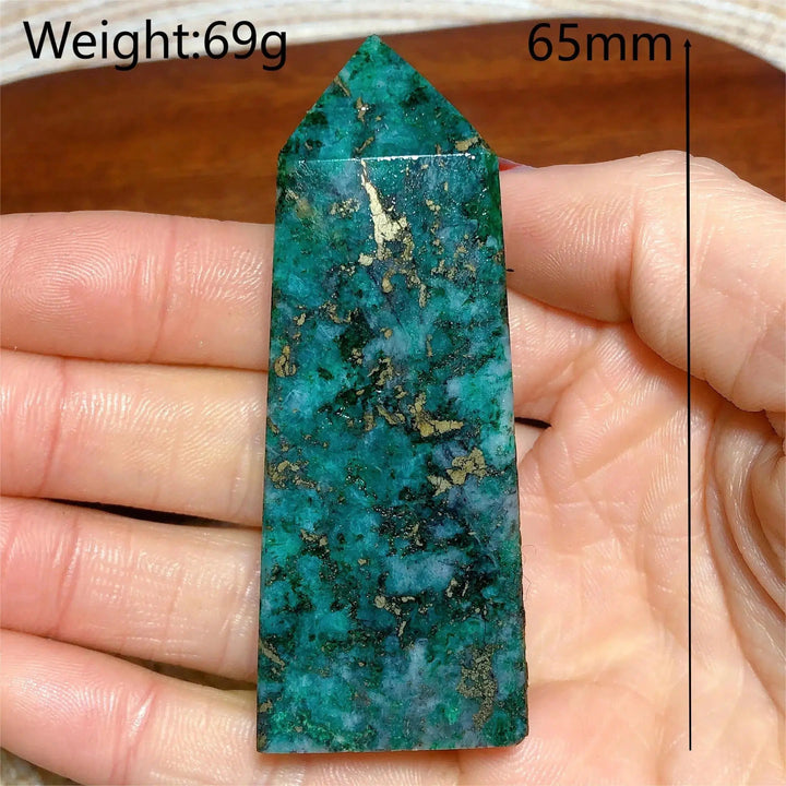 Dioptase and Pyrite Tower