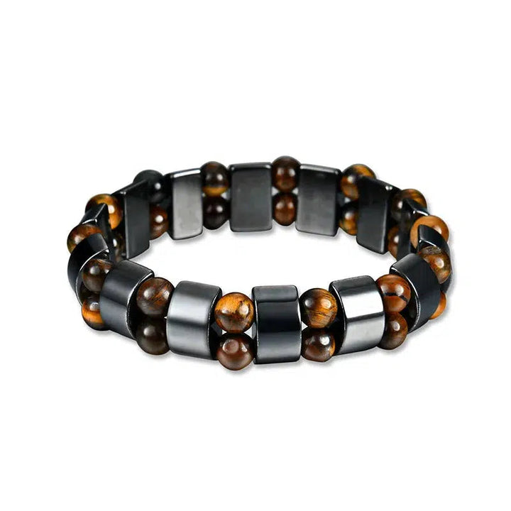 Double Hematite or Tiger's Eye Hematite Bracelet