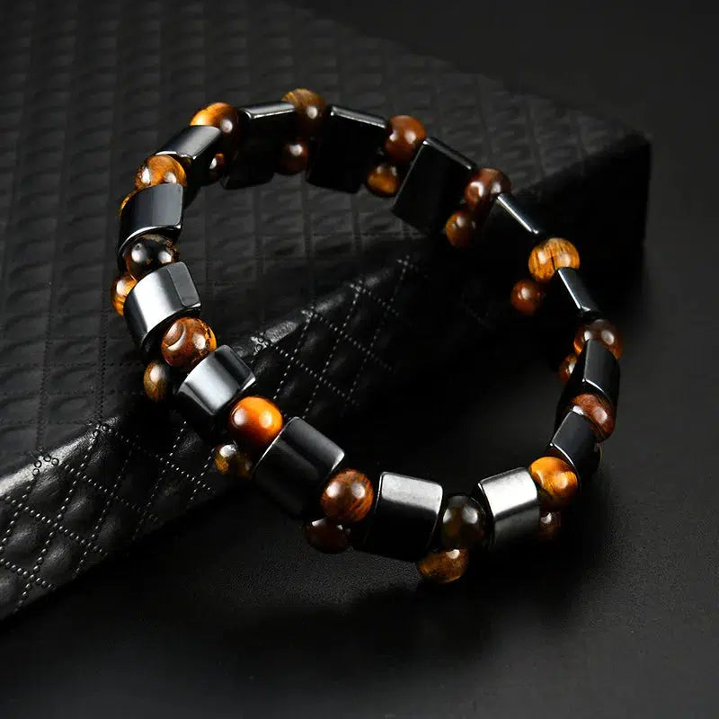 Double Hematite or Tiger's Eye Hematite Bracelet