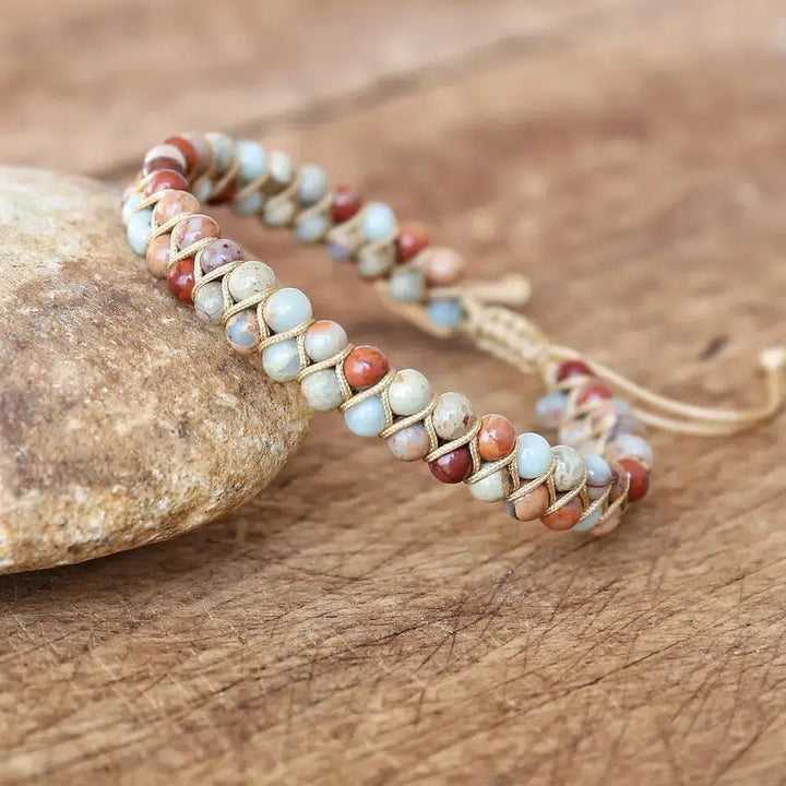 Double Layer Natural Stone Bracelets in 16 Materials