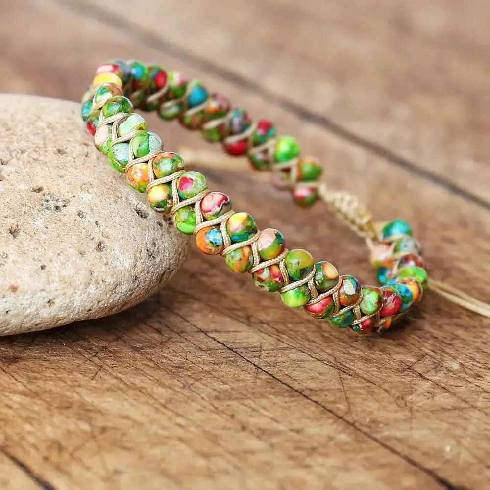 Double Layer Natural Stone Bracelets in 16 Materials