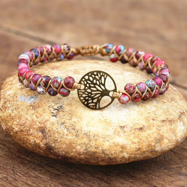 Double Layer Natural Stone Bracelets in 16 Materials