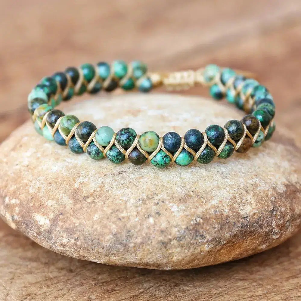 Double Layer Natural Stone Bracelets in 16 Materials