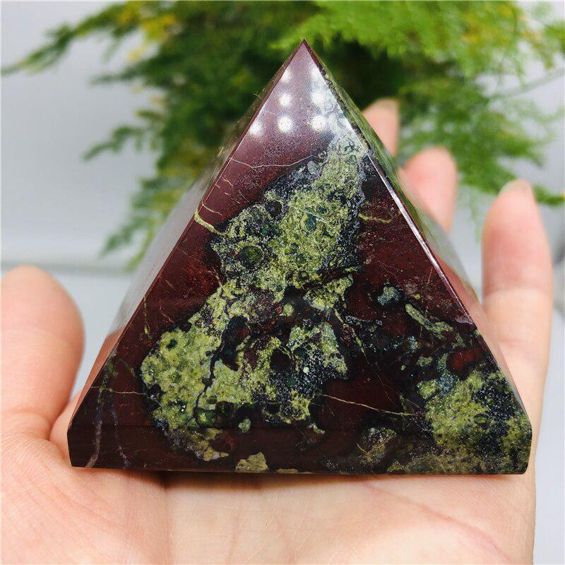 Dragon Blood Jasper Pyramid