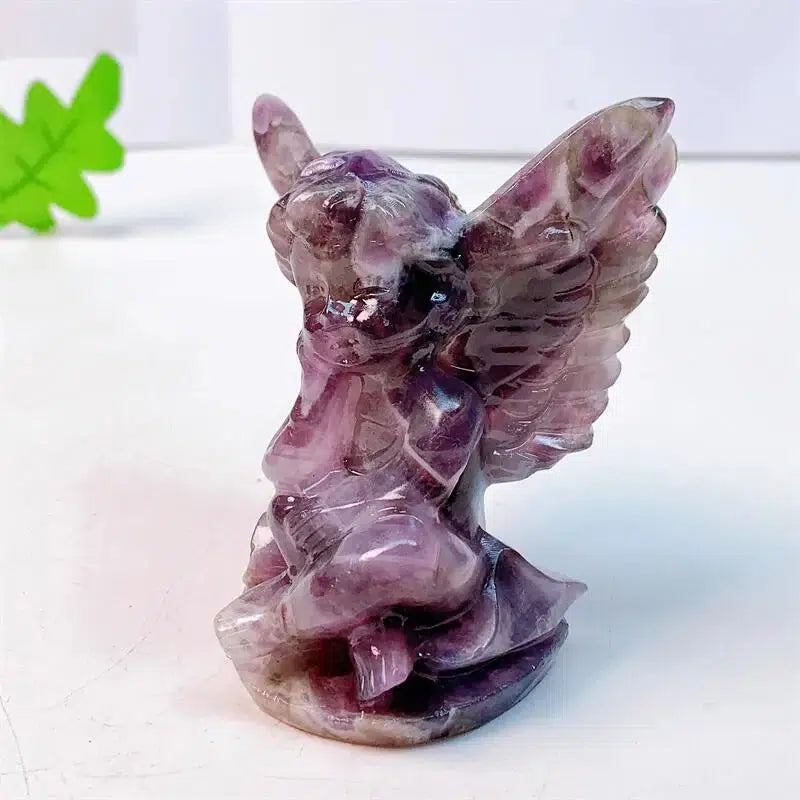 Dream Amethyst Angel Crystal Carving 83