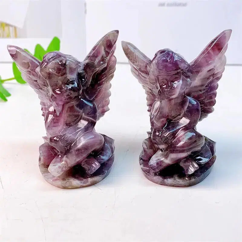 Dream Amethyst Angel Crystal Carving 83