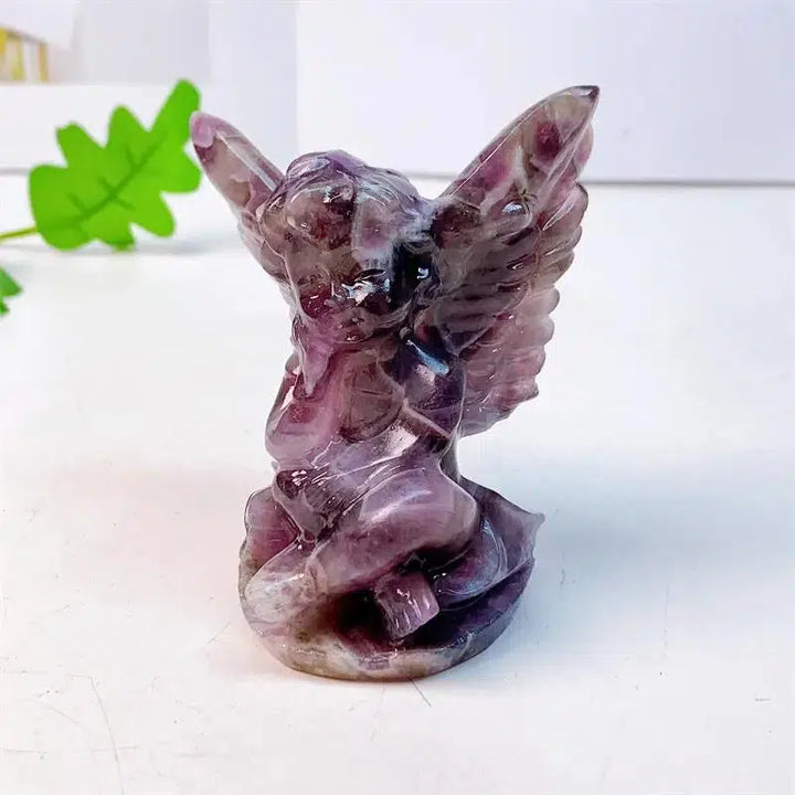 Dream Amethyst Angel Crystal Carving 83