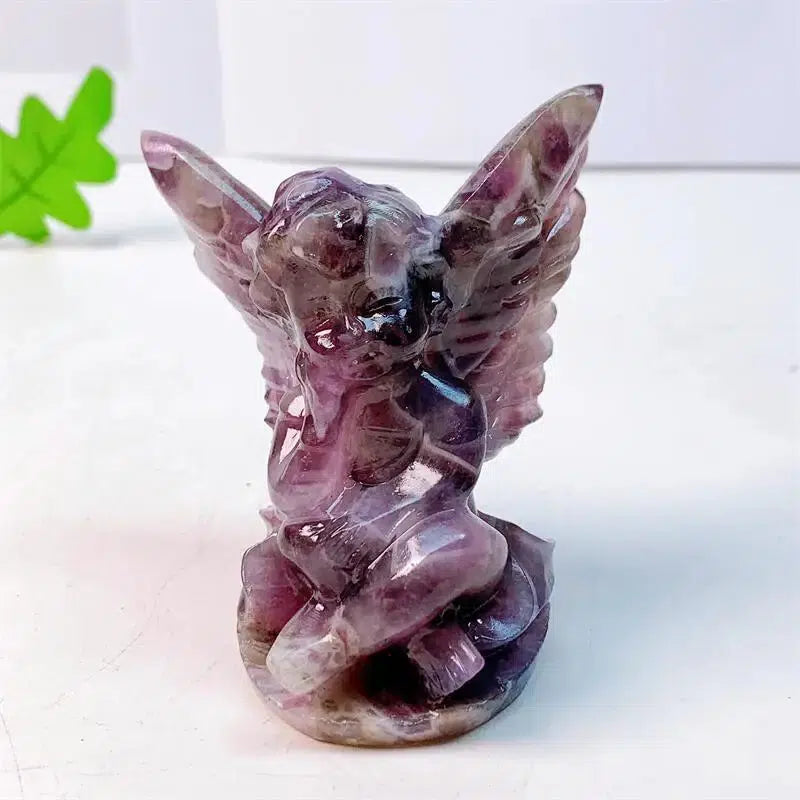 Dream Amethyst Angel Crystal Carving 83