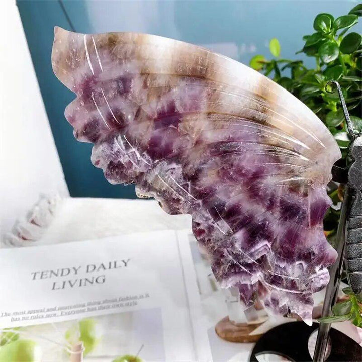 Dream Amethyst Butterfly Wing Carving