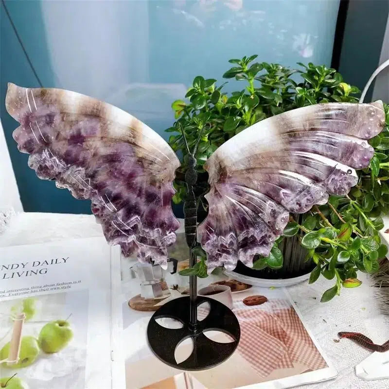 Dream Amethyst Butterfly Wing Carving