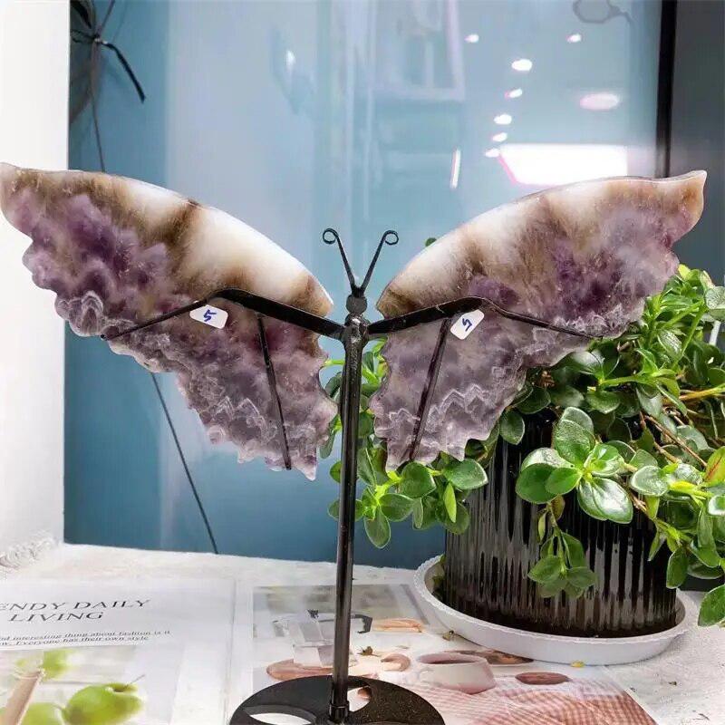 Dream Amethyst Butterfly Wing Carving