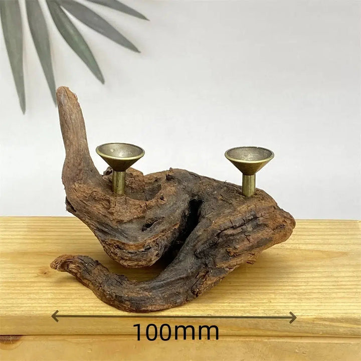 Driftwood Double Sphere Stand