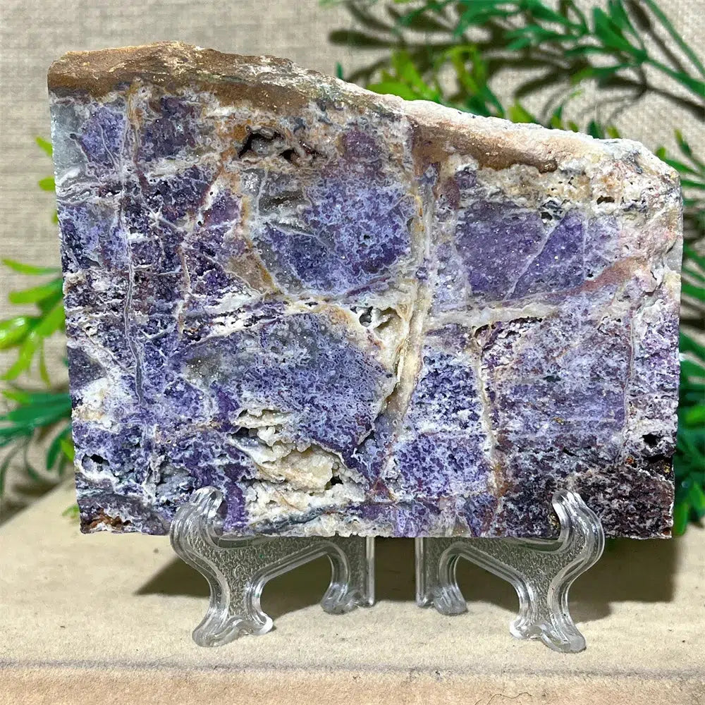 Druzy Sphalerite Slab + Stand