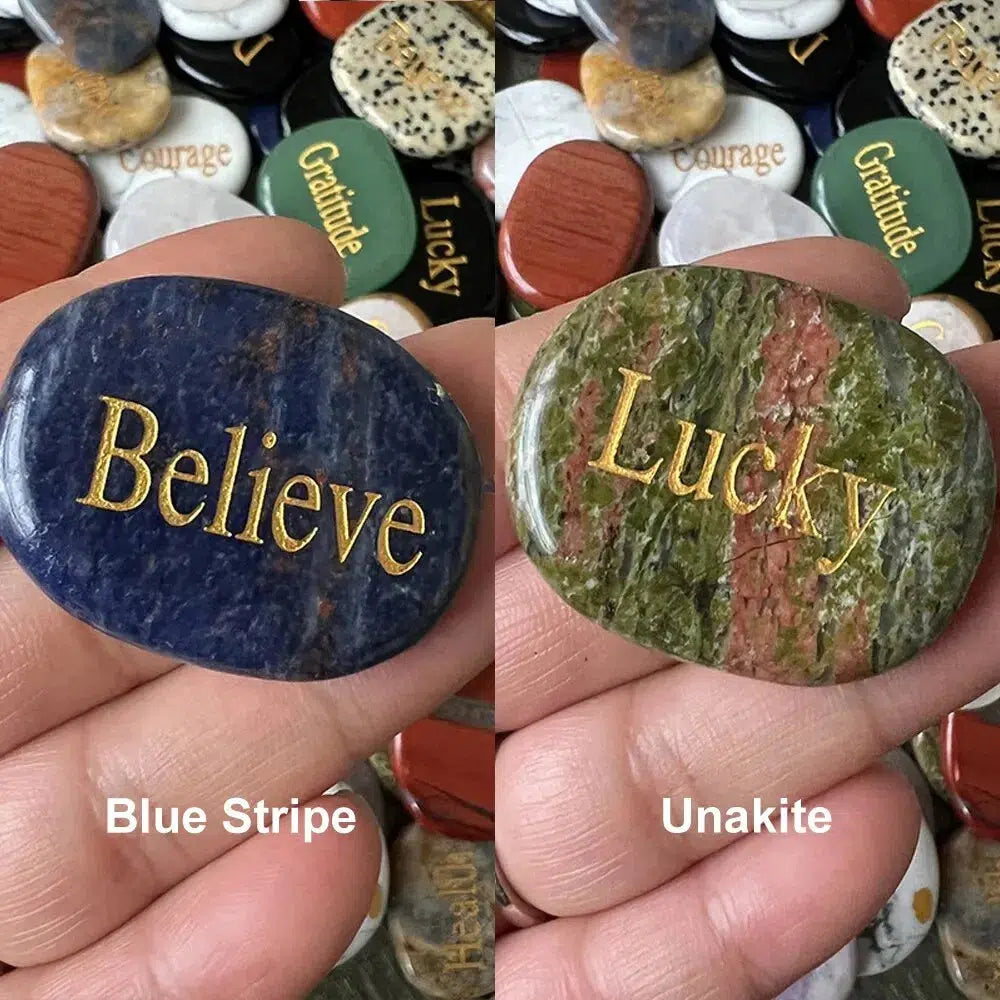 Embossed Wisdom Stones 2 Piece Set