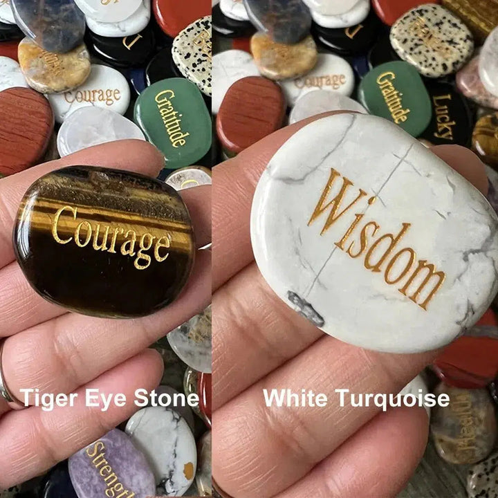 Embossed Wisdom Stones 2 Piece Set