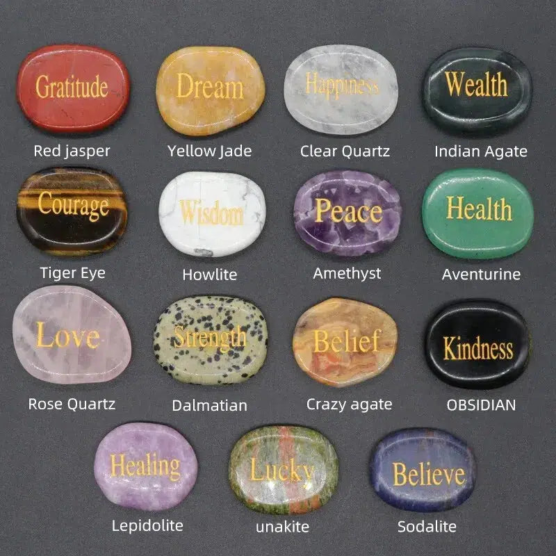 Embossed Wisdom Stones 2 Piece Set