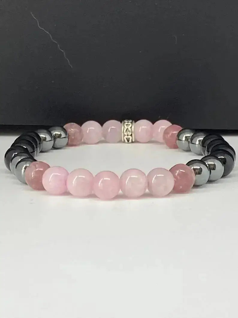 Empath Protection Bracelet with Natural Stones for Grounding and Calm-Bracelets-Ali-Mixed Beads-6.5"-Crystal Destiny