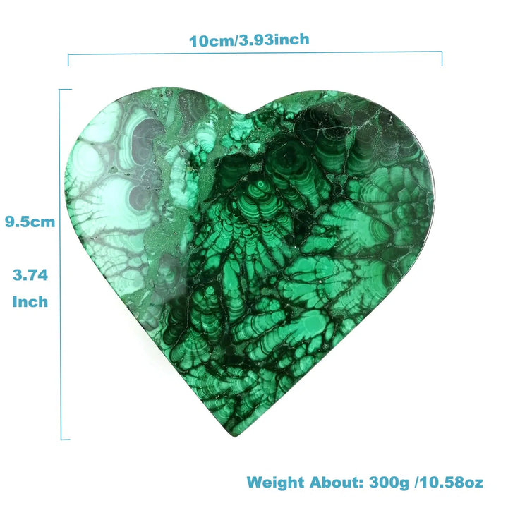 Exquisite Malachite Jewelry Box - Heart-Shaped Luxury Keepsake Container