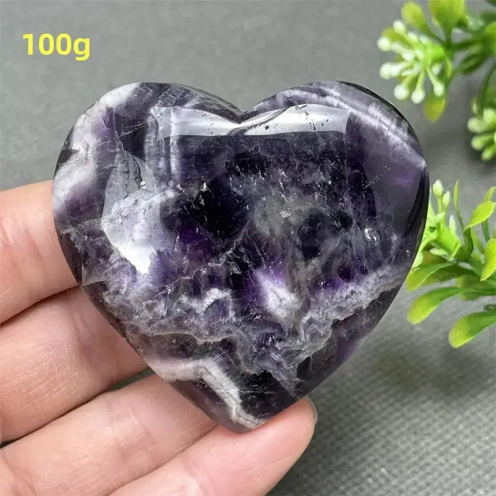 Fantasy Amethyst Love Heart - Amethyst Heart Love Symbol-Hearts-Ali-Fantasy Amethyst-100g-Crystal Destiny