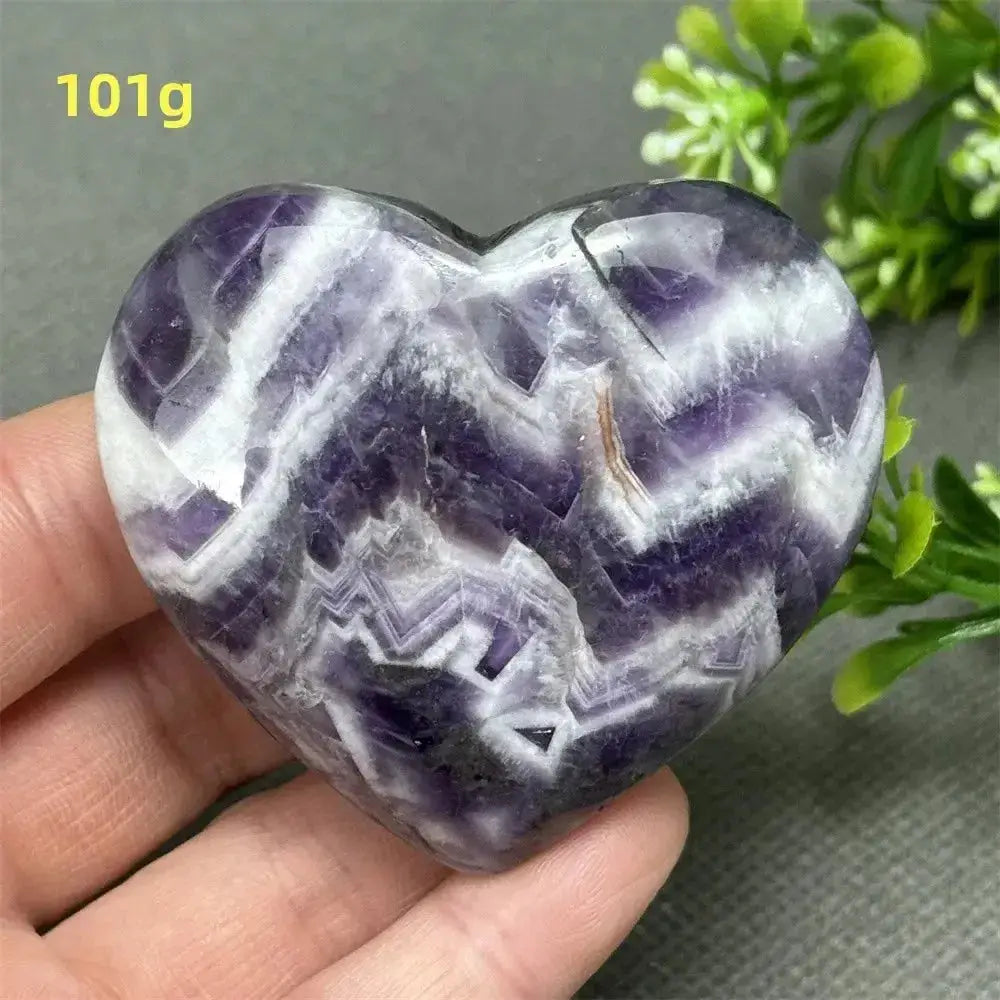 Fantasy Amethyst Love Heart - Amethyst Heart Love Symbol-Hearts-Ali-Fantasy Amethyst-101g 1-Crystal Destiny