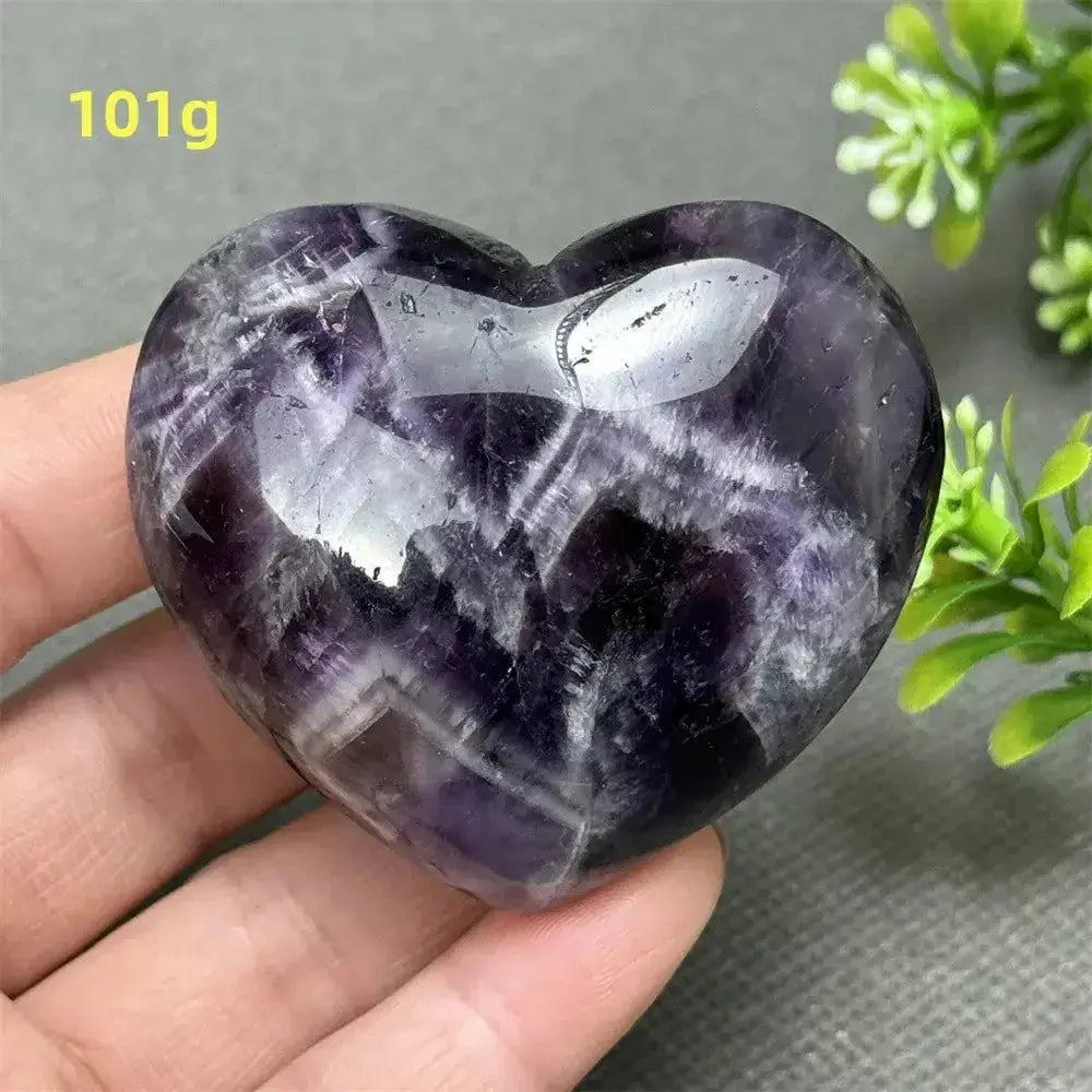 Fantasy Amethyst Love Heart - Amethyst Heart Love Symbol-Hearts-Ali-Fantasy Amethyst-101g-Crystal Destiny