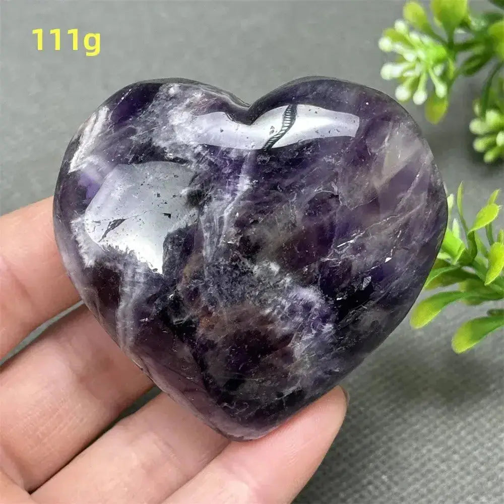 Fantasy Amethyst Love Heart - Amethyst Heart Love Symbol-Hearts-Ali-Fantasy Amethyst-111g-Crystal Destiny