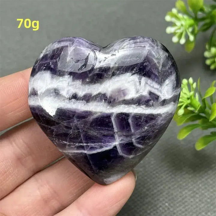 Fantasy Amethyst Love Heart - Amethyst Heart Love Symbol-Hearts-Ali-Fantasy Amethyst-70g-Crystal Destiny