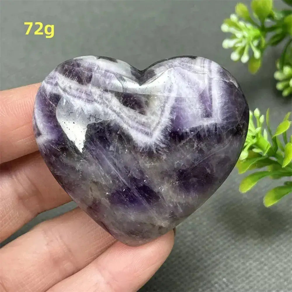 Fantasy Amethyst Love Heart - Amethyst Heart Love Symbol-Hearts-Ali-Fantasy Amethyst-72g-Crystal Destiny