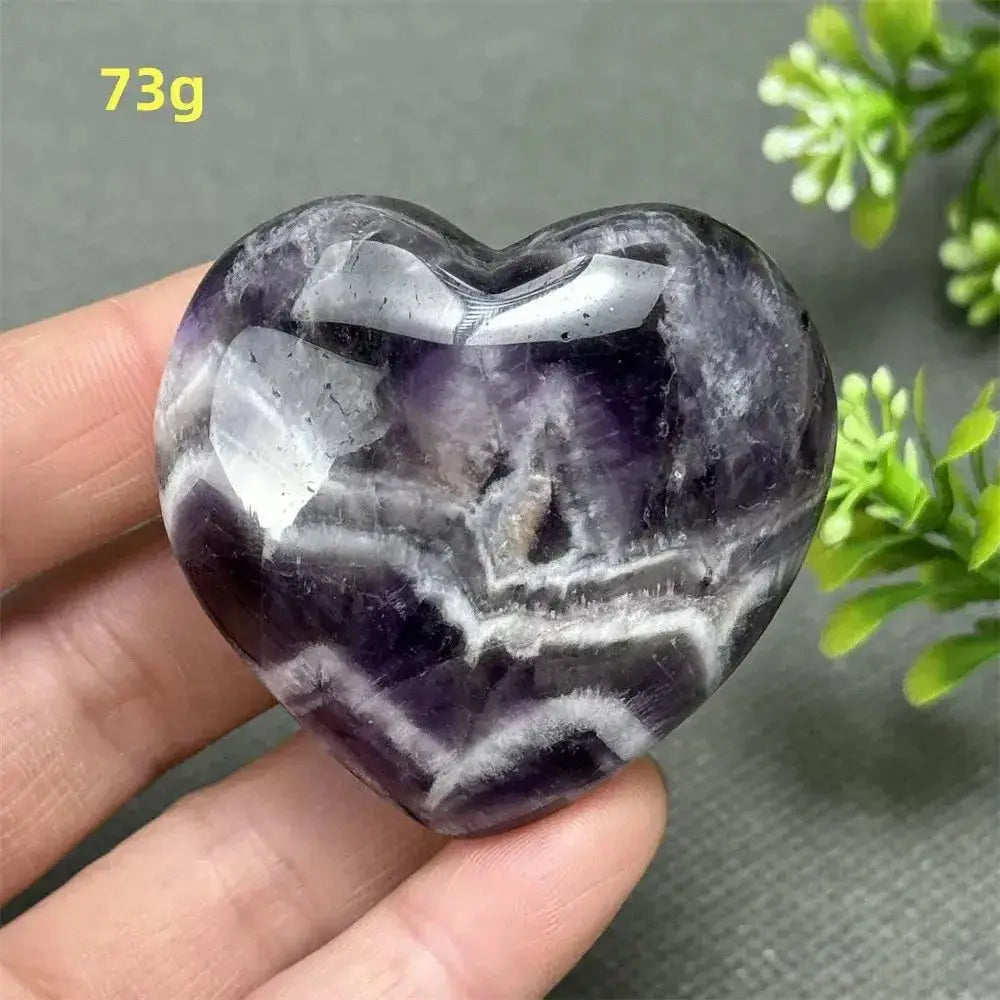Fantasy Amethyst Love Heart - Amethyst Heart Love Symbol-Hearts-Ali-Fantasy Amethyst-73g-Crystal Destiny