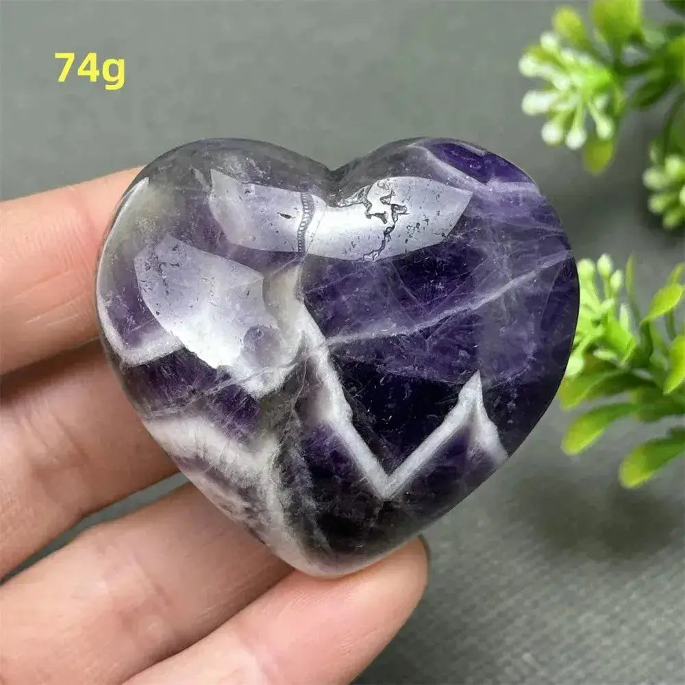Fantasy Amethyst Love Heart - Amethyst Heart Love Symbol-Hearts-Ali-Fantasy Amethyst-74g-Crystal Destiny
