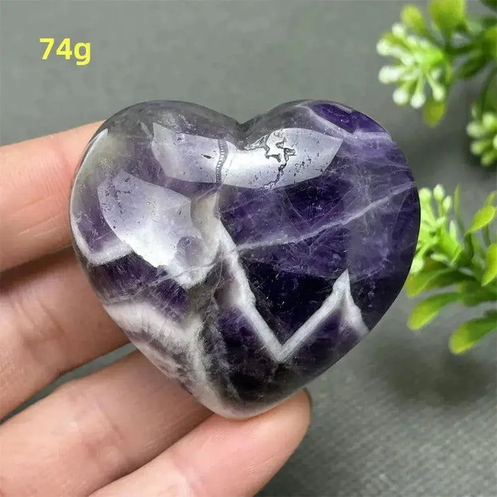 Fantasy Amethyst Love Heart - Amethyst Heart Love Symbol-Hearts-Ali-Fantasy Amethyst-74g-Crystal Destiny