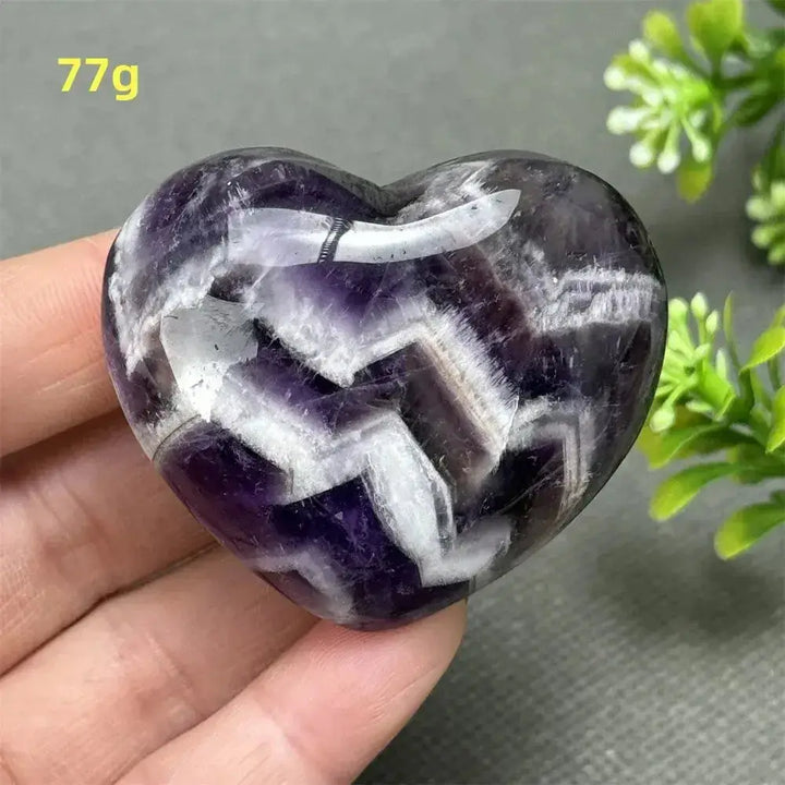 Fantasy Amethyst Love Heart - Amethyst Heart Love Symbol-Hearts-Ali-Fantasy Amethyst-77g-Crystal Destiny