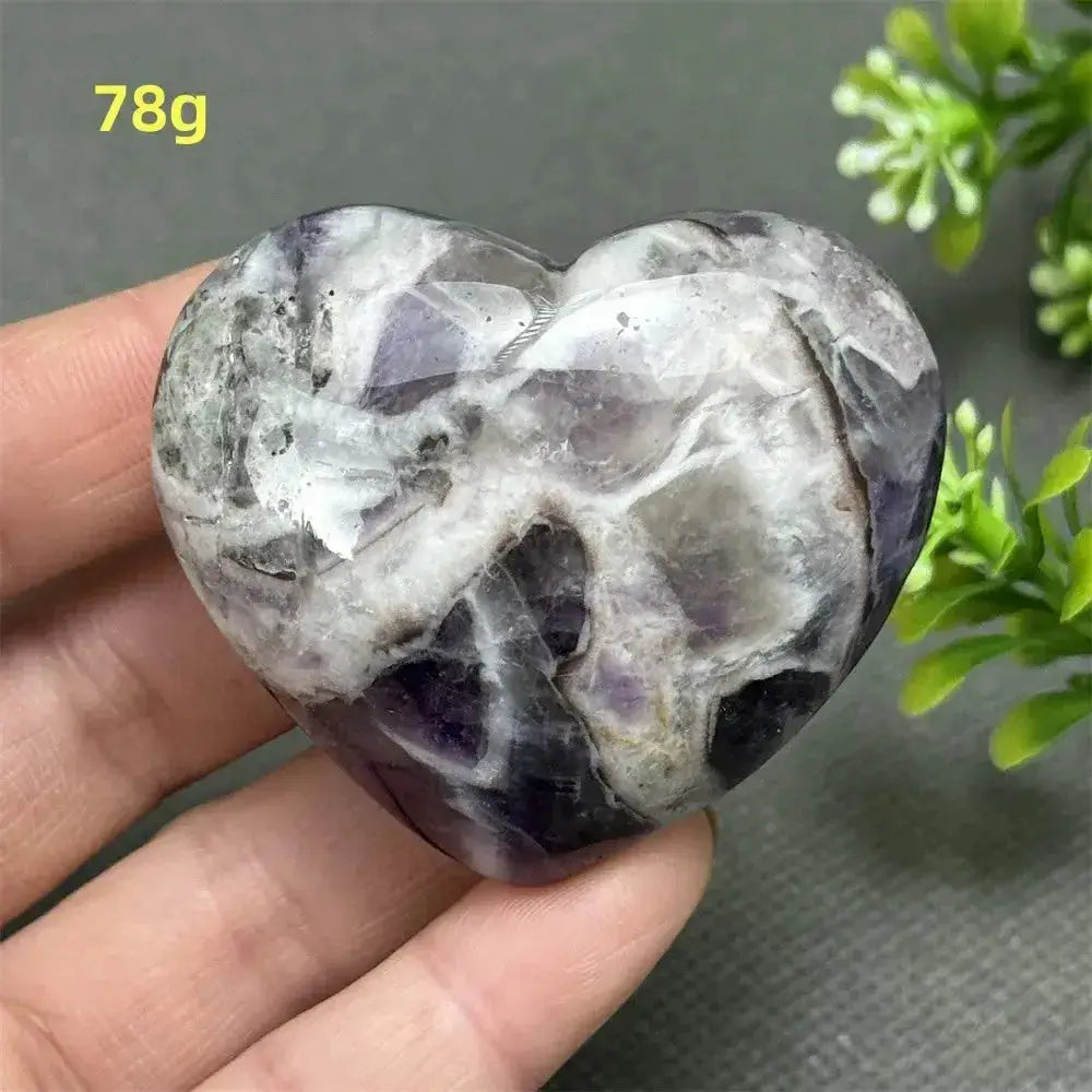Fantasy Amethyst Love Heart - Amethyst Heart Love Symbol-Hearts-Ali-Fantasy Amethyst-78g-Crystal Destiny