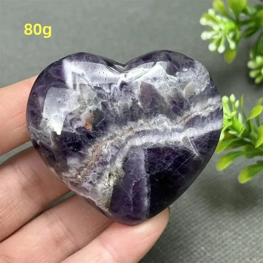 Fantasy Amethyst Love Heart - Amethyst Heart Love Symbol-Hearts-Ali-Fantasy Amethyst-80g-Crystal Destiny
