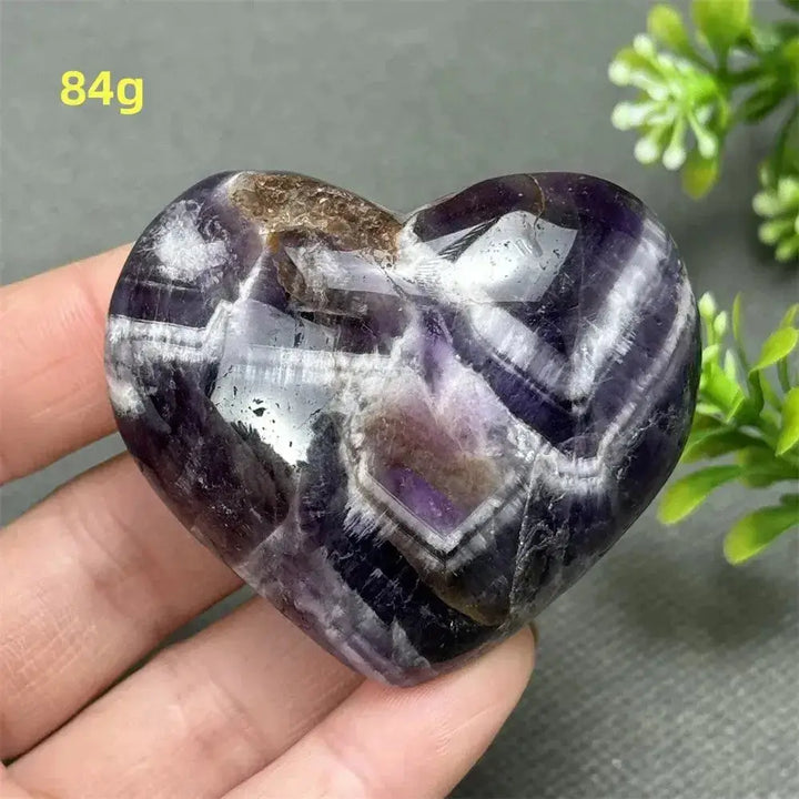 Fantasy Amethyst Love Heart - Amethyst Heart Love Symbol-Hearts-Ali-Fantasy Amethyst-84g-Crystal Destiny