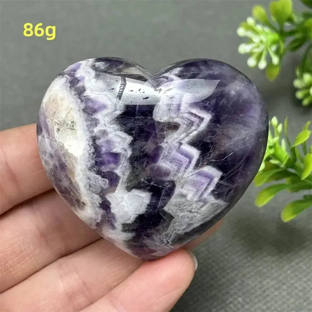 Fantasy Amethyst Love Heart - Amethyst Heart Love Symbol-Hearts-Ali-Fantasy Amethyst-86g-Crystal Destiny