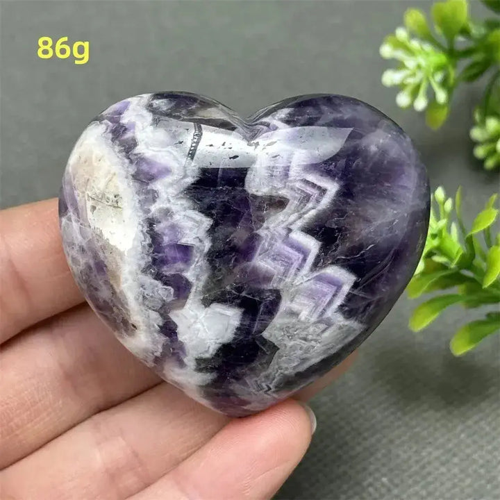 Fantasy Amethyst Love Heart - Amethyst Heart Love Symbol-Hearts-Ali-Fantasy Amethyst-86g-Crystal Destiny