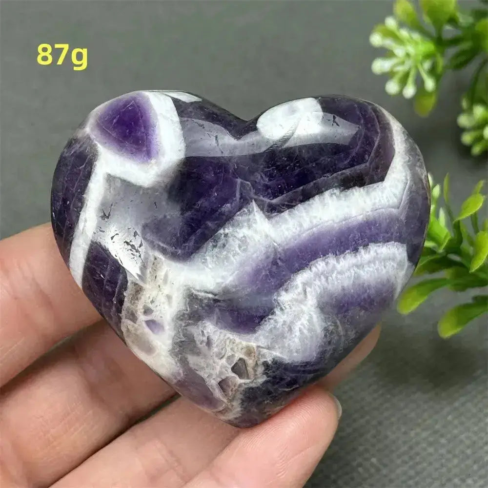 Fantasy Amethyst Love Heart - Amethyst Heart Love Symbol-Hearts-Ali-Fantasy Amethyst-87g-Crystal Destiny
