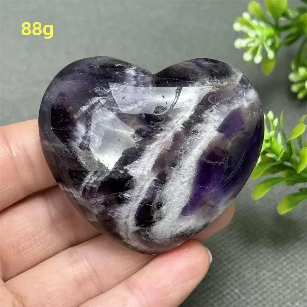 Fantasy Amethyst Love Heart - Amethyst Heart Love Symbol-Hearts-Ali-Fantasy Amethyst-88g-Crystal Destiny