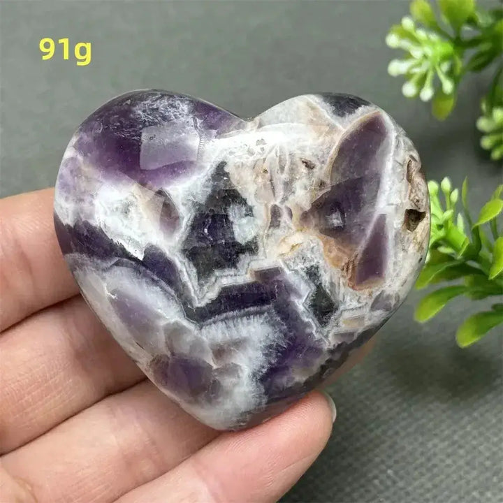 Fantasy Amethyst Love Heart - Amethyst Heart Love Symbol-Hearts-Ali-Fantasy Amethyst-91g 2-Crystal Destiny