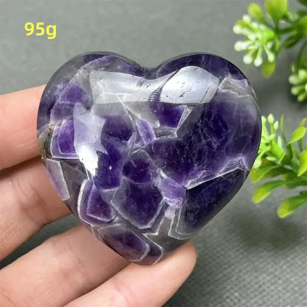 Fantasy Amethyst Love Heart - Amethyst Heart Love Symbol-Hearts-Ali-Fantasy Amethyst-95g-Crystal Destiny