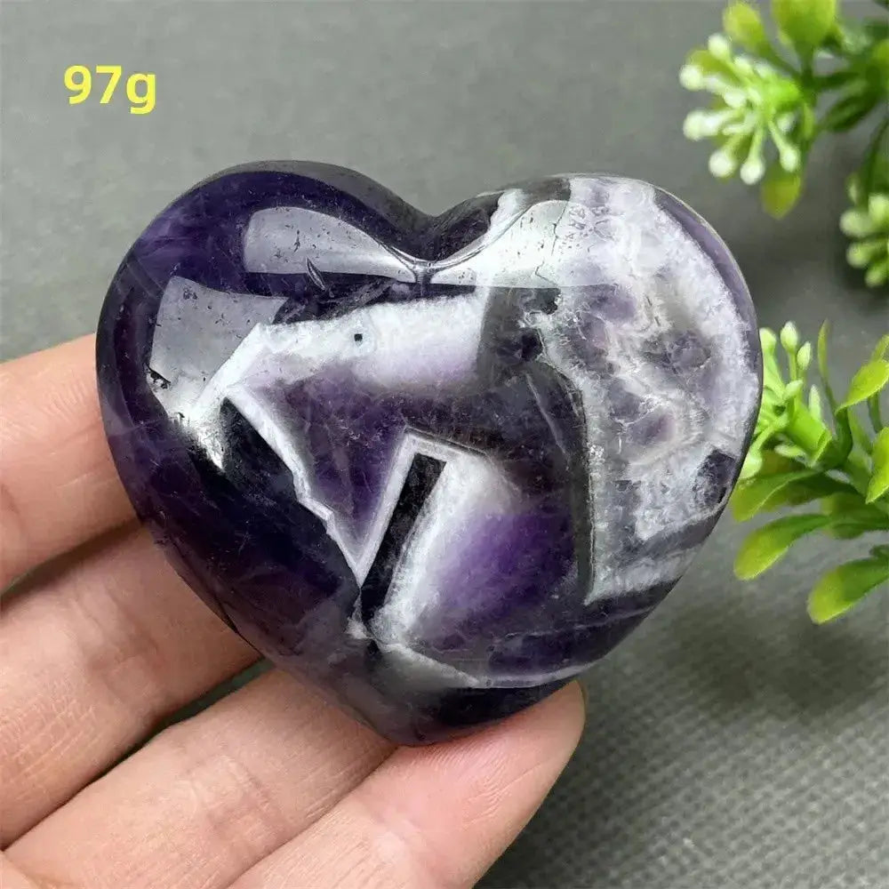 Fantasy Amethyst Love Heart - Amethyst Heart Love Symbol-Hearts-Ali-Fantasy Amethyst-97g-Crystal Destiny