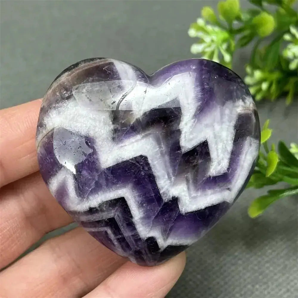 Fantasy Amethyst Love Heart - Amethyst Heart Love Symbol-Hearts-Ali-Fantasy Amethyst-73g-Crystal Destiny